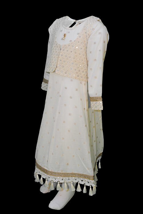 Pishwas with waist Coat