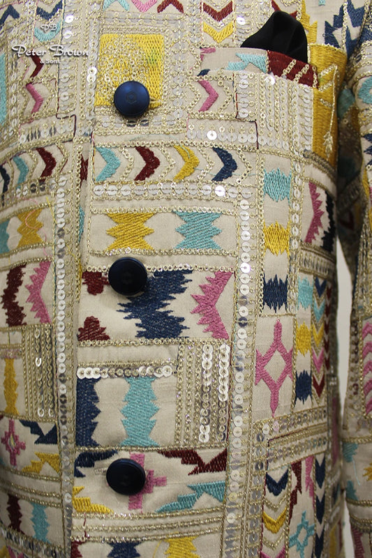 Colorful Embroidery-Boys Sherwani