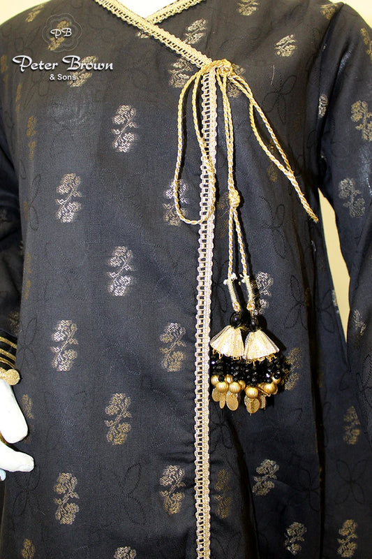 Angarkha Jacquard-Girl Suit