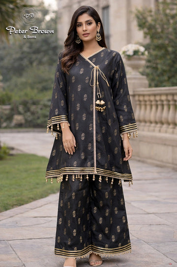 Angarkha Jacquard-Girl Suit
