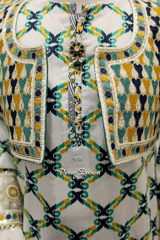 A-Line Koti-Sharrara Girl Suit