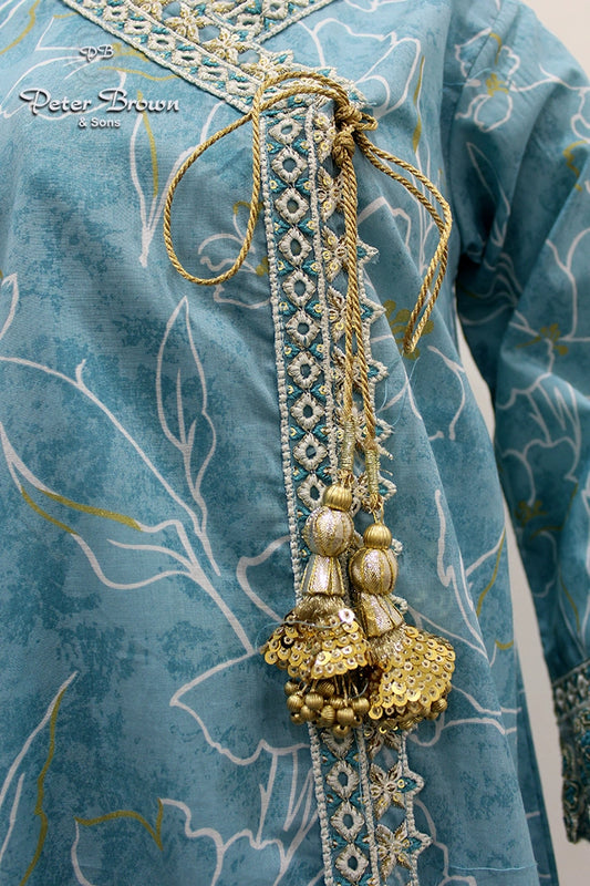 A-Line Sharrara Girl Suit