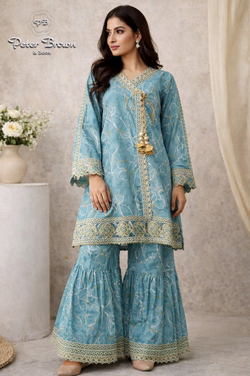 A-Line Sharrara Girl Suit