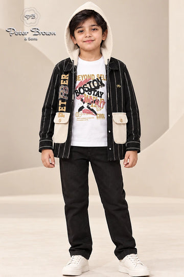 LV-Boys Shirt with Inner