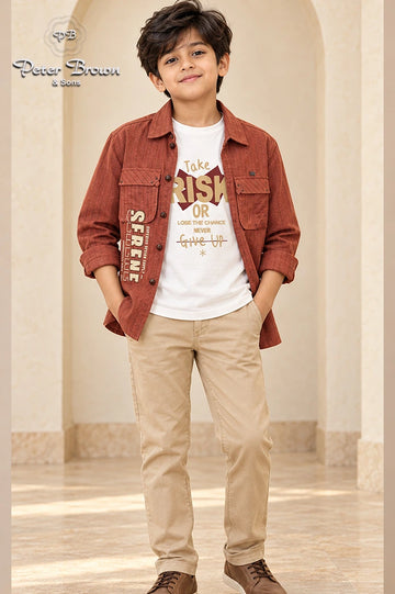 Confidence-Boys Shirt with Inner