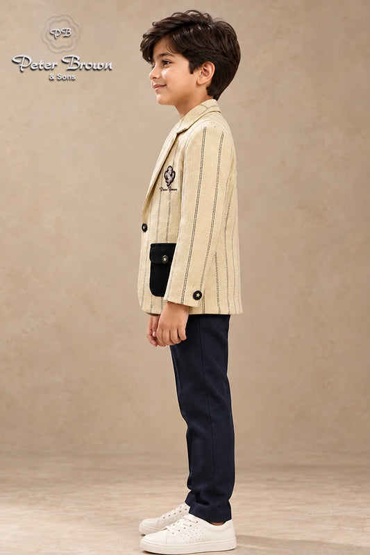 Brown to the Future-Boys Shirt with Inner