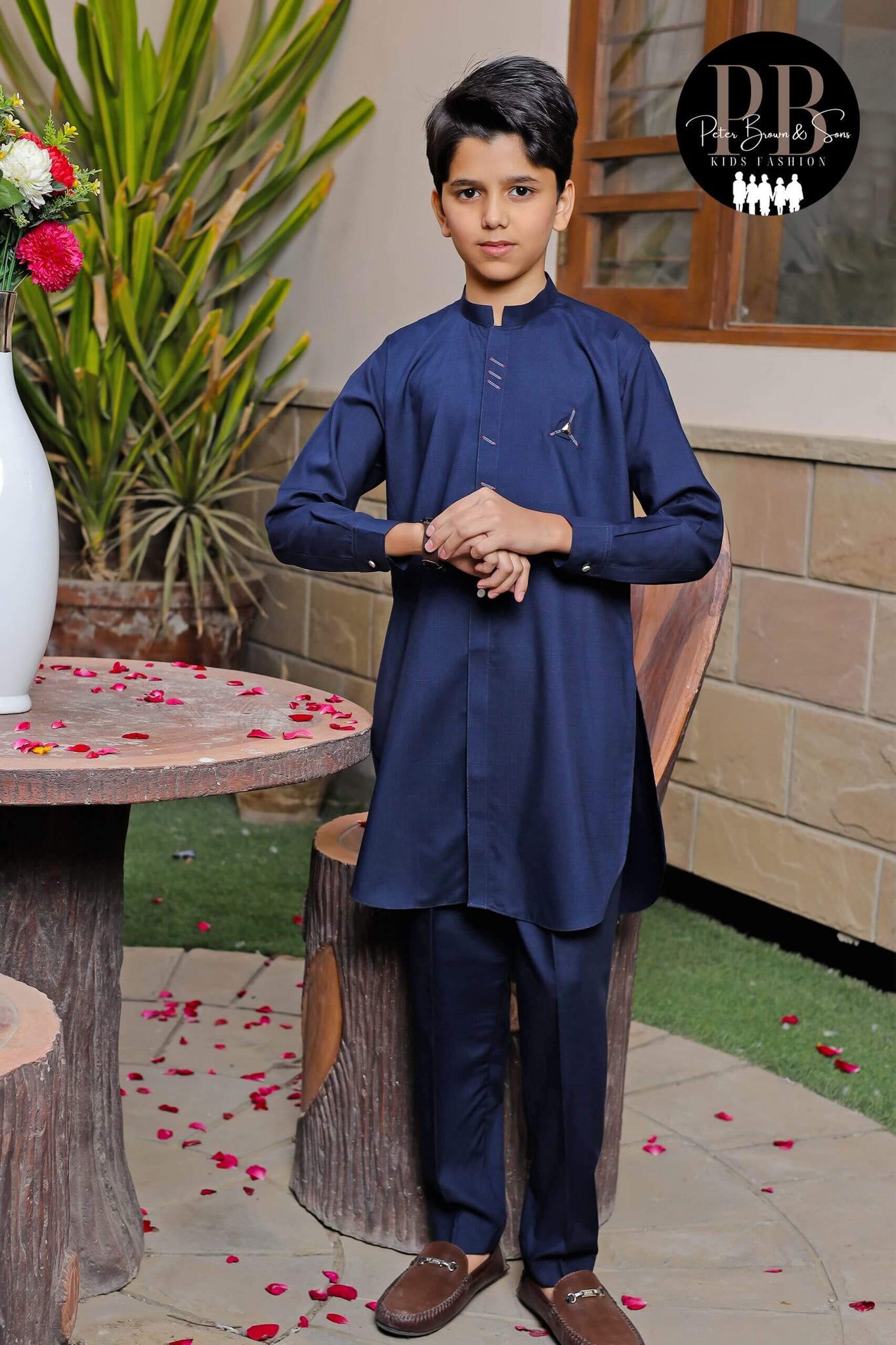 Front Open Style-Boys Kameez Shalwar