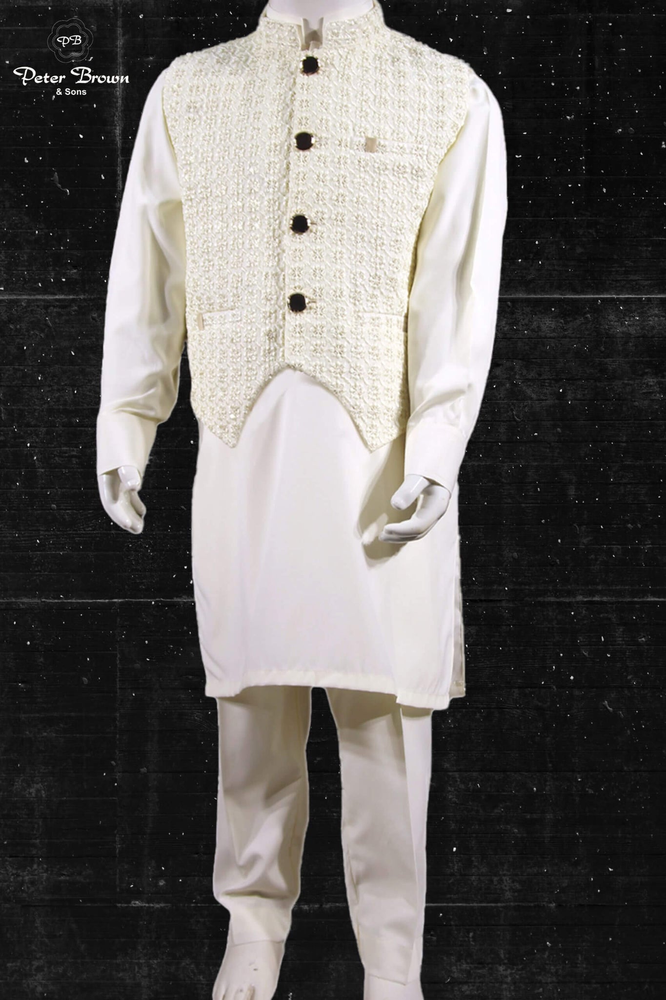 U Cutt Embro-Kameez Shalwar with Vaskit