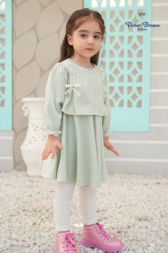Bow Lace-Baby Girl Frock