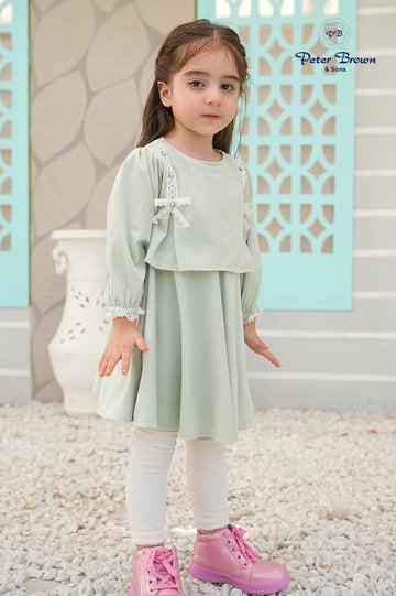 Bow Lace-Baby Girl Frock