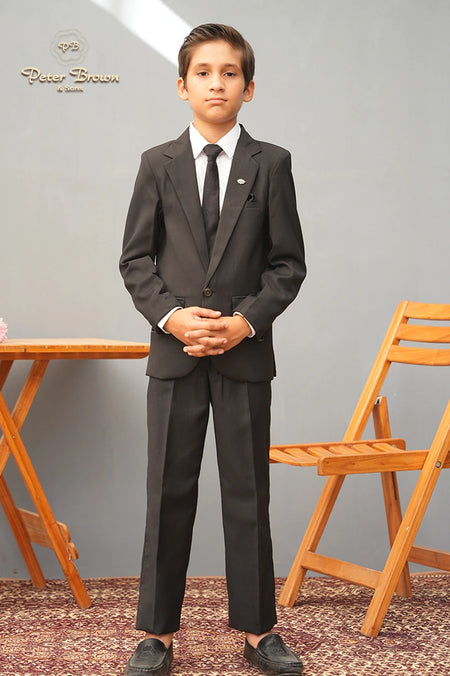 Plain Black-Coat Pant - Main Image