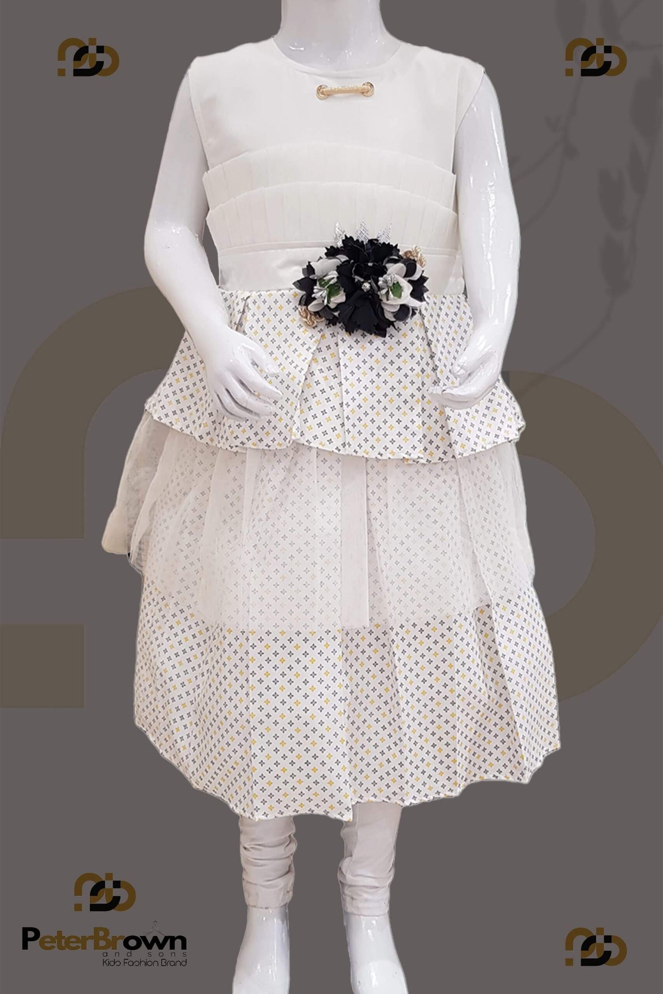 White Net Girl Frock