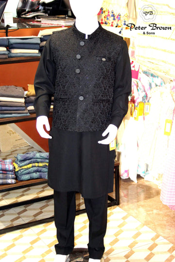 Black Flower-Boys Kameez Shalwar