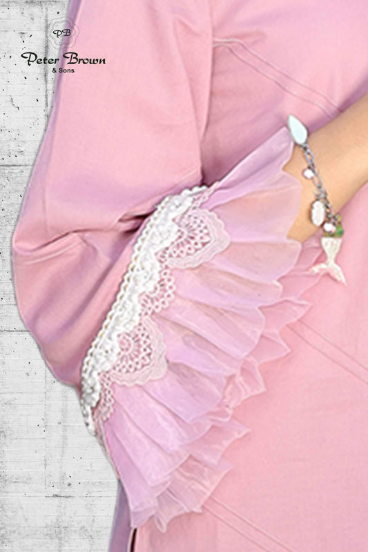 Handwork Frill-Cotton Girl Suit