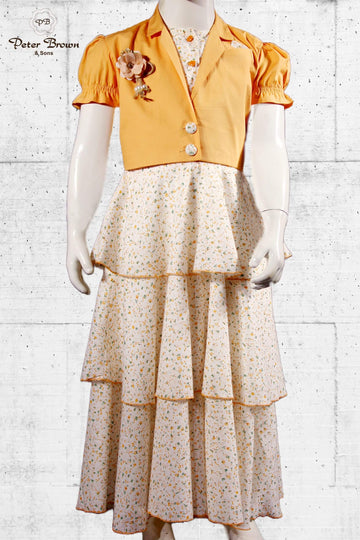 Three Step Girl Frock with Vaskit