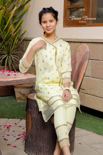 Glass Lace-Cotton Girl Suit