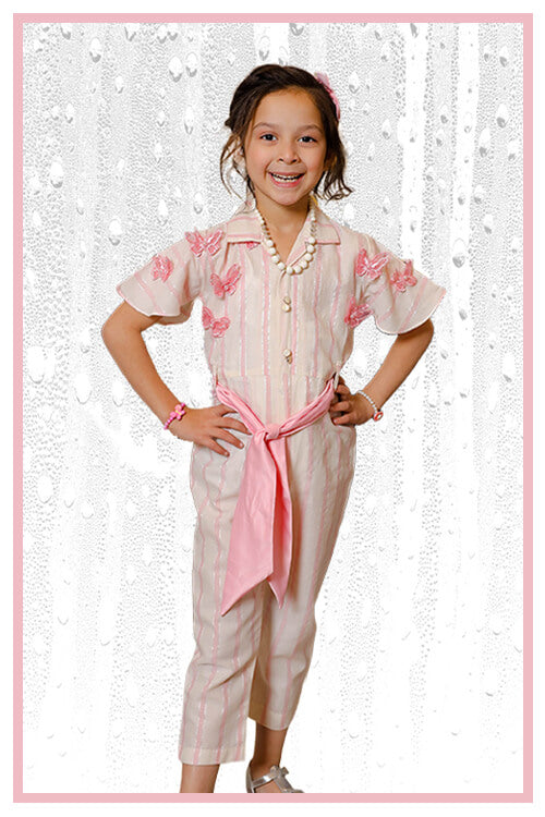 Pink-Green-Girl Jumpsuits