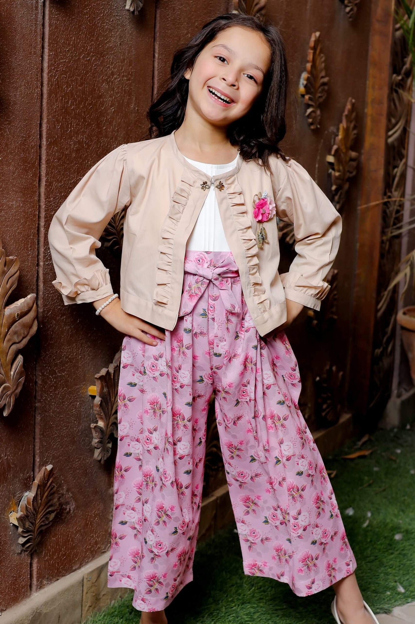 Waistcoat Style-Girl Jumpsuit