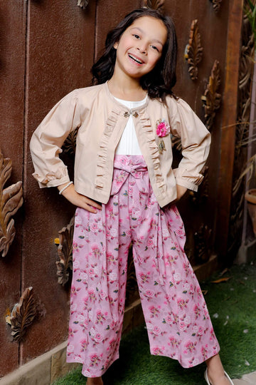 Waistcoat Style-Girl Jumpsuit