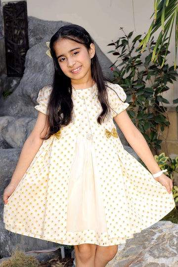 Long Coat Style-Cotton Girl Frock