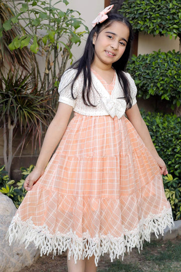 Net Vasket Cotton Girl Frock