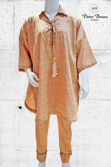 Shoe Lace-Cotton Girl Suit
