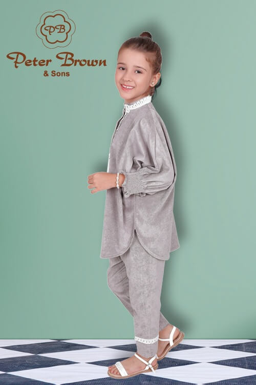 Corduroy Suit 3D Flower